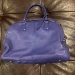Charles Jourdan blue/purple leather bag